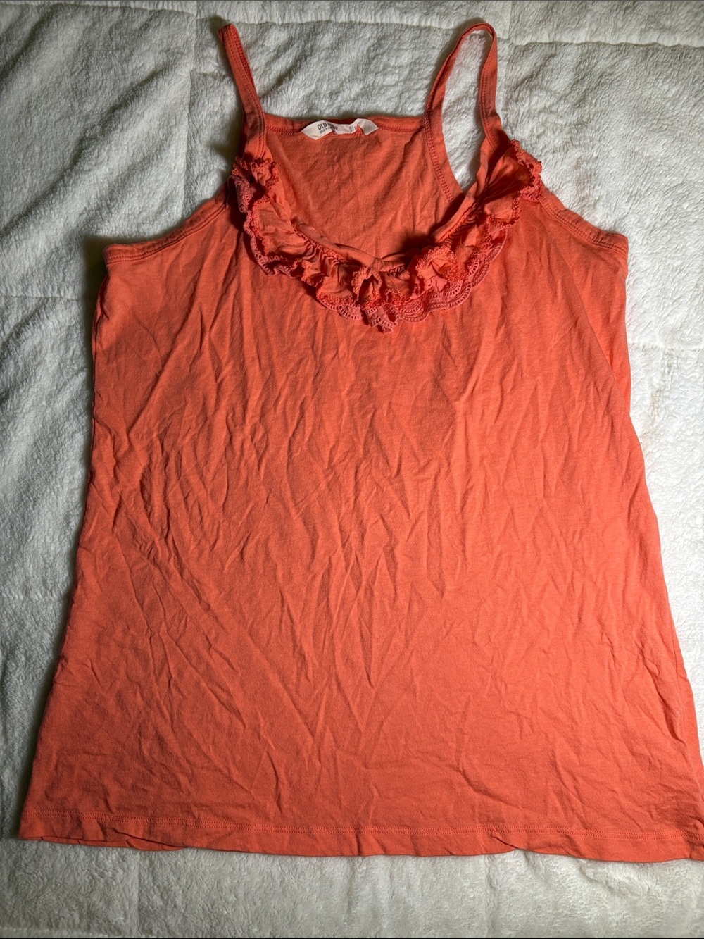 Y2K Old Navy Ruffle Trim Cami Tank Top